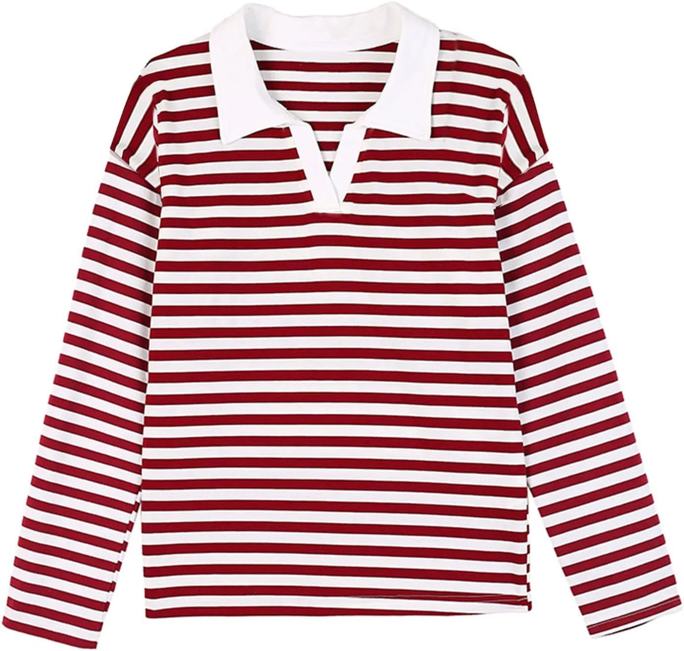Women's Striped Oversized Hoodies,2024 Casual Cowl Neck Long Sleeve Fleece Sweatshirts,Pullover Tunic Cute Winter