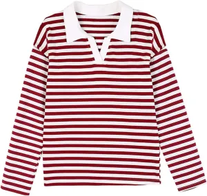 Women's Striped Oversized Hoodies,2024 Casual Cowl Neck Long Sleeve Fleece Sweatshirts,Pullover Tunic Cute Winter