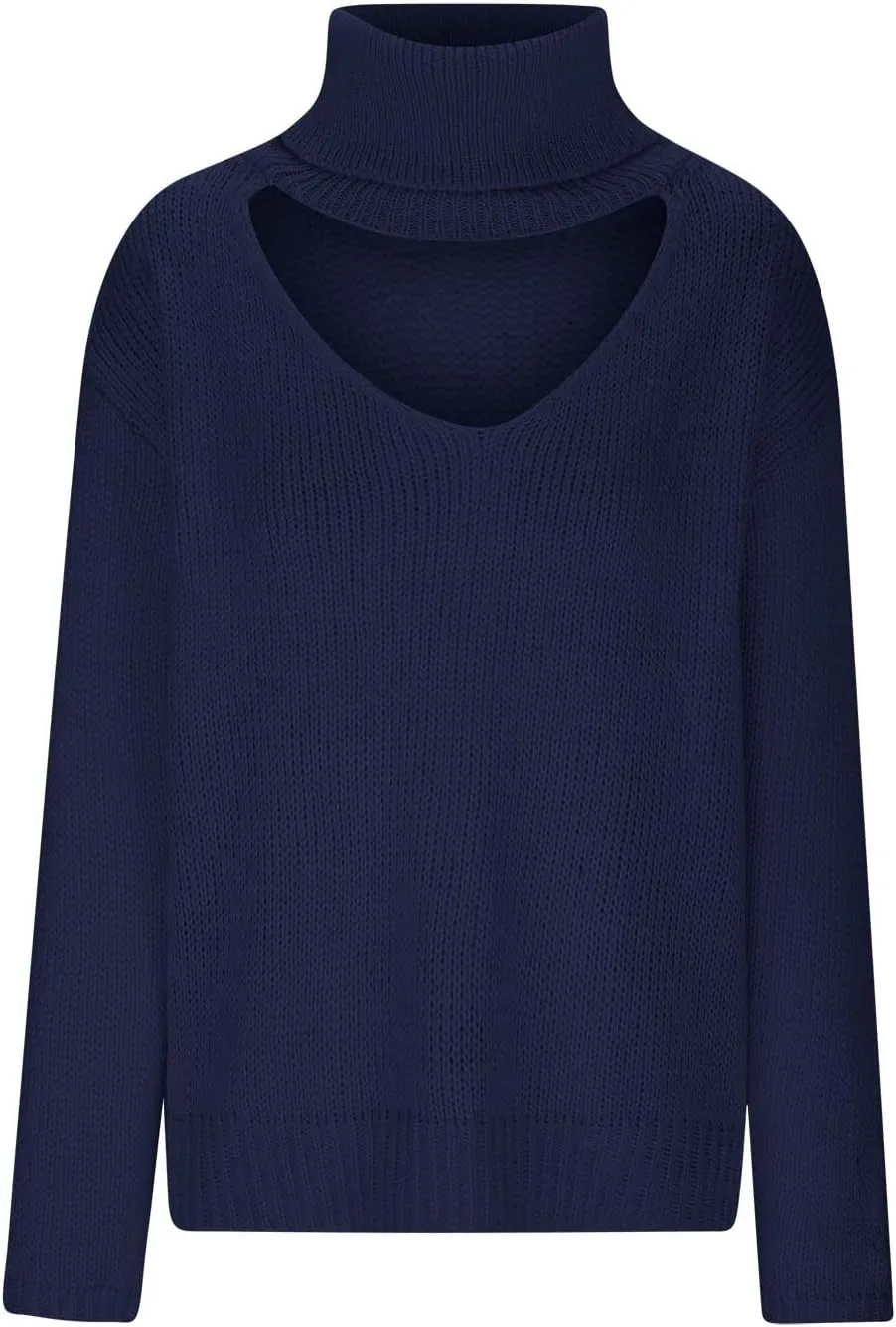 Womens Turtleneck Long Sleeve Sweaters Winter Clothes Knitwear Blouse Top Chunky Cable Knit Pullover 2023 Fashion