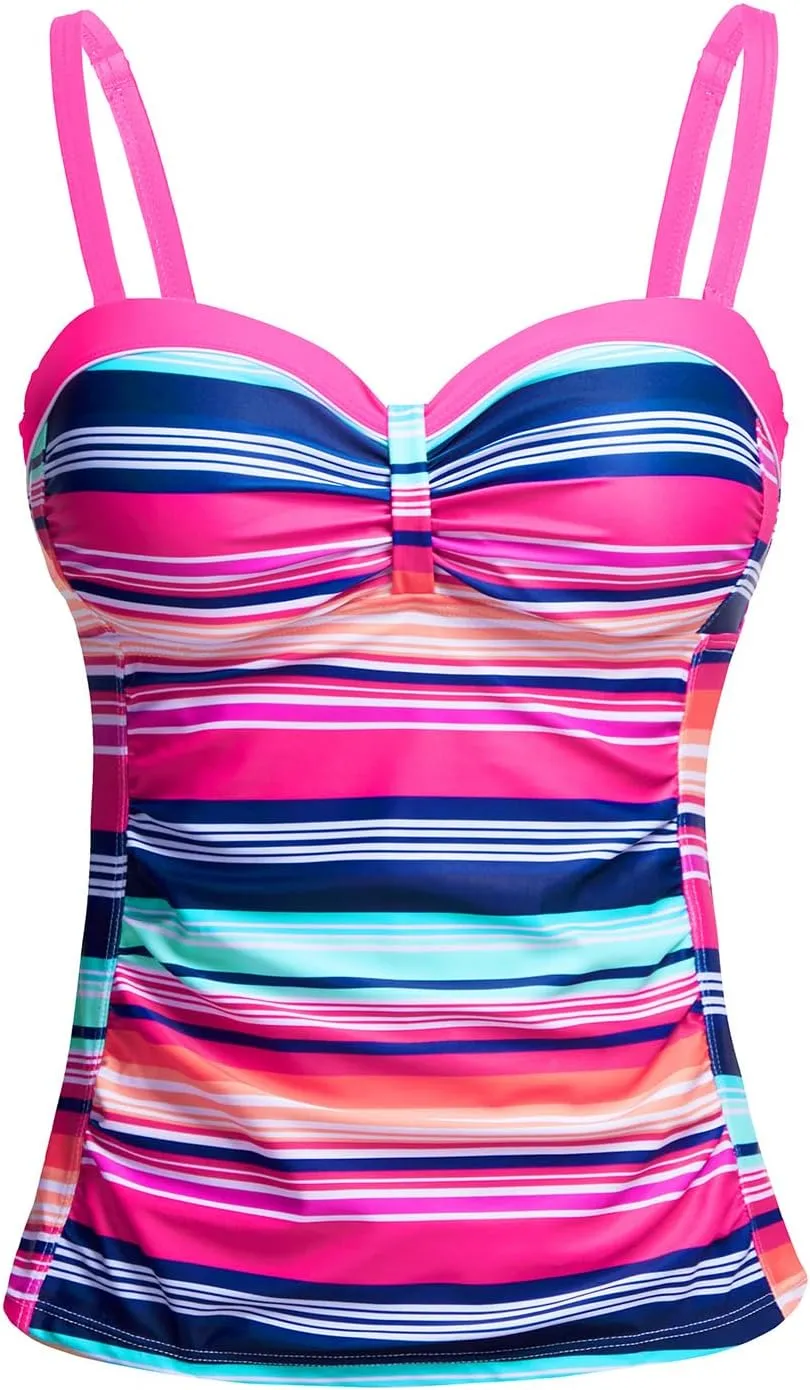 Women's Underwire Tummy Control Swimsuit Top with Push Up - No Bottom Included