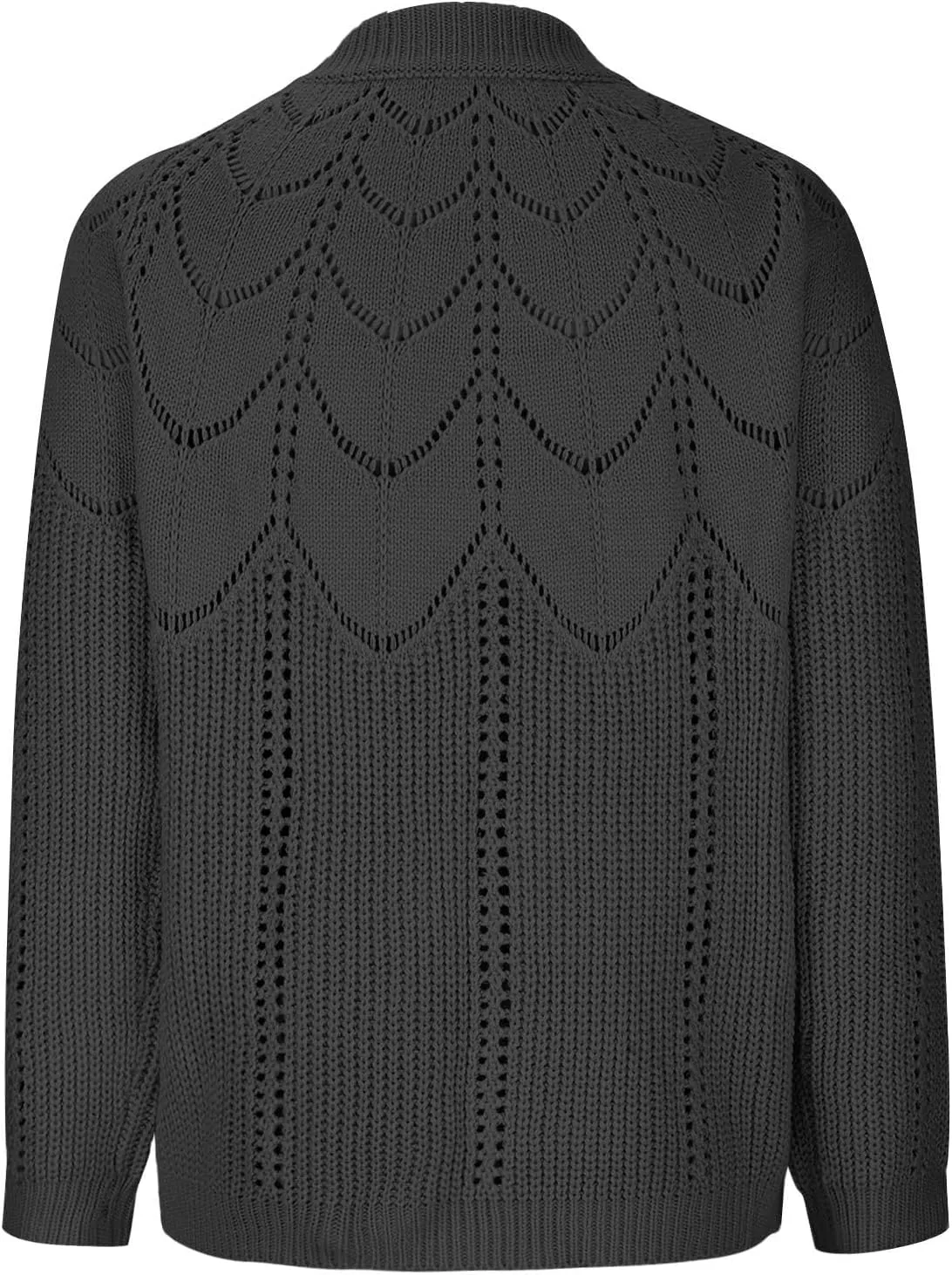 Women's Warm Knit Pullover Tops Chunky Cable Knit Pullover 2023 Fashion Sweaters Long Sleeve Crewneck Knitwear
