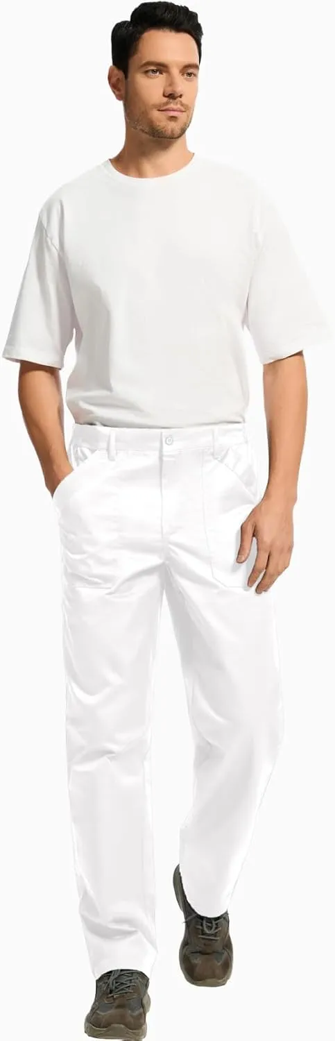 WORK IDEA Men's Relaxed Fit Work Pants Lightweight for Painter, Decoration