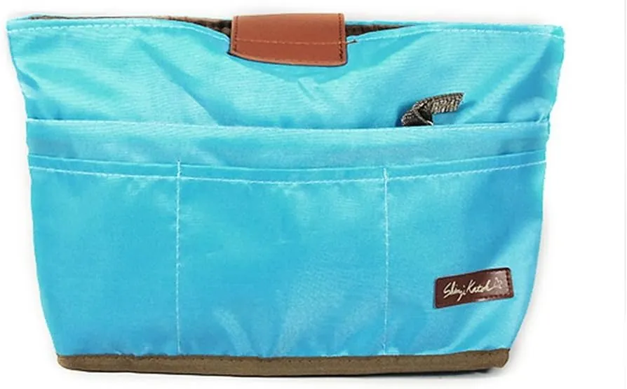 Wrapables® Ultimate Purse Insert/Handbag Organizer and Day Clutch, Sky Blue