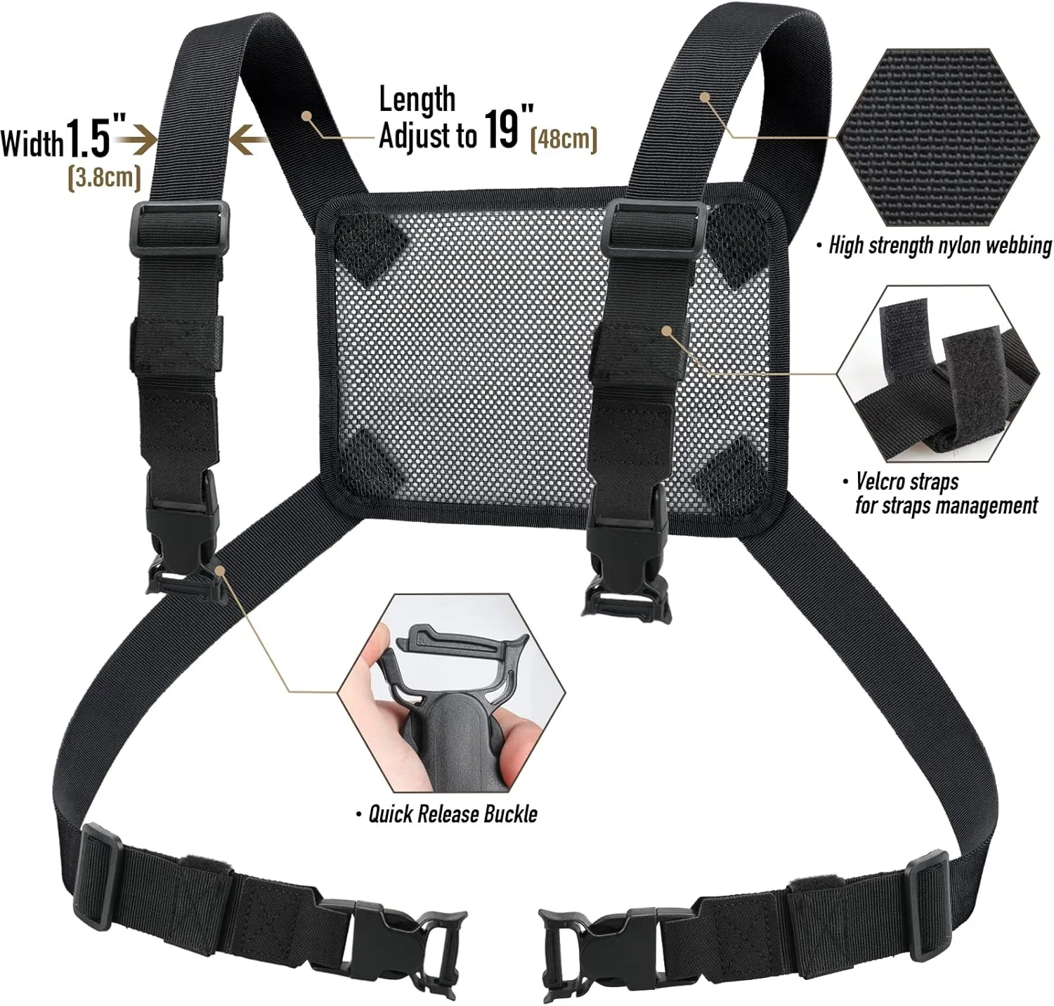 WYNEX Tactical Mag Admin Pouch, Molle Utility Tool Pouch Medical EMT Organizer with Triple Stacker Magazine Holder for M4 M16 Patch Included
