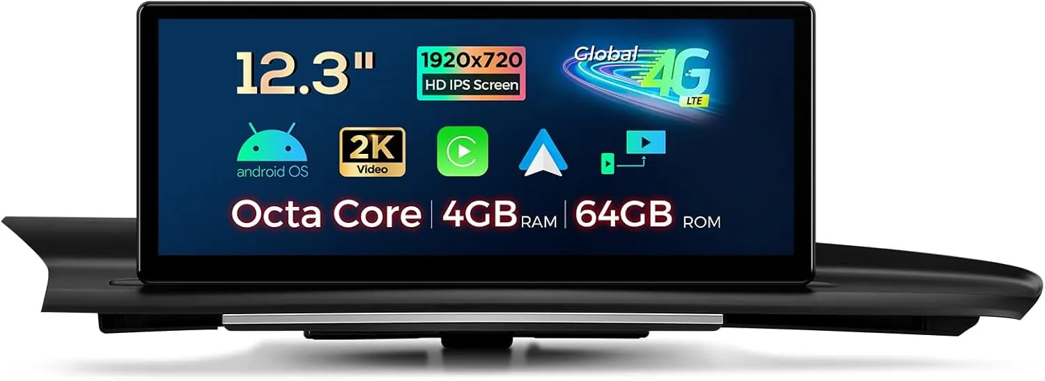 XTRONS 12.3 Inch Android 13 Car Stereo for Audi A6 A7 RS6 RS7 S6 S7 Typ C7 (2016-2018) MIB System, IPS Touch Screen 4 64GB Global 4G Car Radio GPS Navigation Support Wireless CarPlay Android Auto