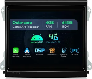 XTRONS 8.4 Inch Android 14 Car Stereo for Porsche Cayenne (2010-2016) with Optical Fiber Decoder, IPS Touch Screen 4GB 64GB Global 4G Car Radio GPS Navigation Support Wireless CarPlay Android Auto
