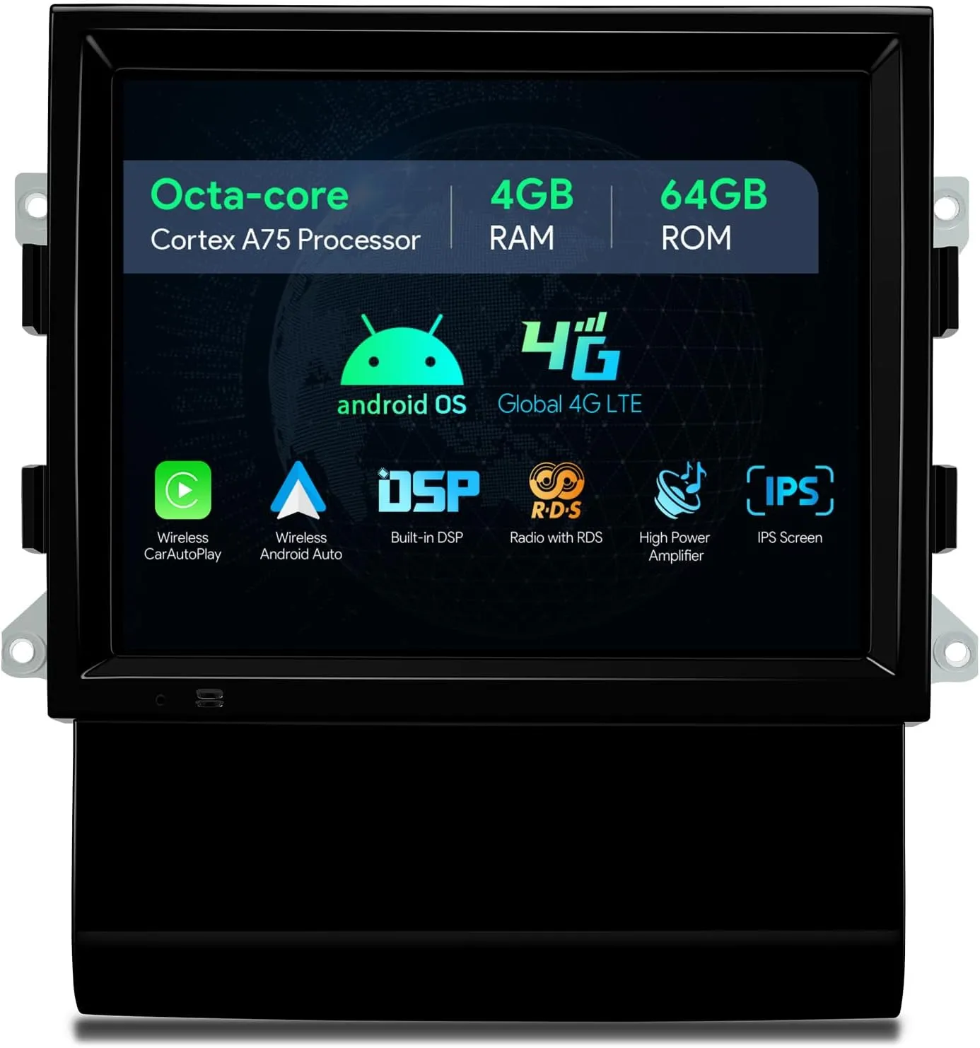 XTRONS 8.4 Inch Android 14 Car Stereo for Porsche Macan (2014-2016) with Optical Fiber Decoder, IPS Touch Screen 4GB 64GB Global 4G LTE Car Radio GPS Navigation Support Wireless Car Play Android Auto