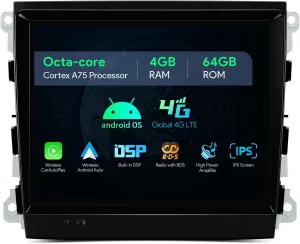 XTRONS 8.4 Inch Android 14 Car Stereo for Porsche Panamera (2010-2016) with Optical Fiber Decoder, IPS Touch Screen 4GB 64GB Global 4G Car Radio GPS Navigation Support Wireless Car Play Android Auto