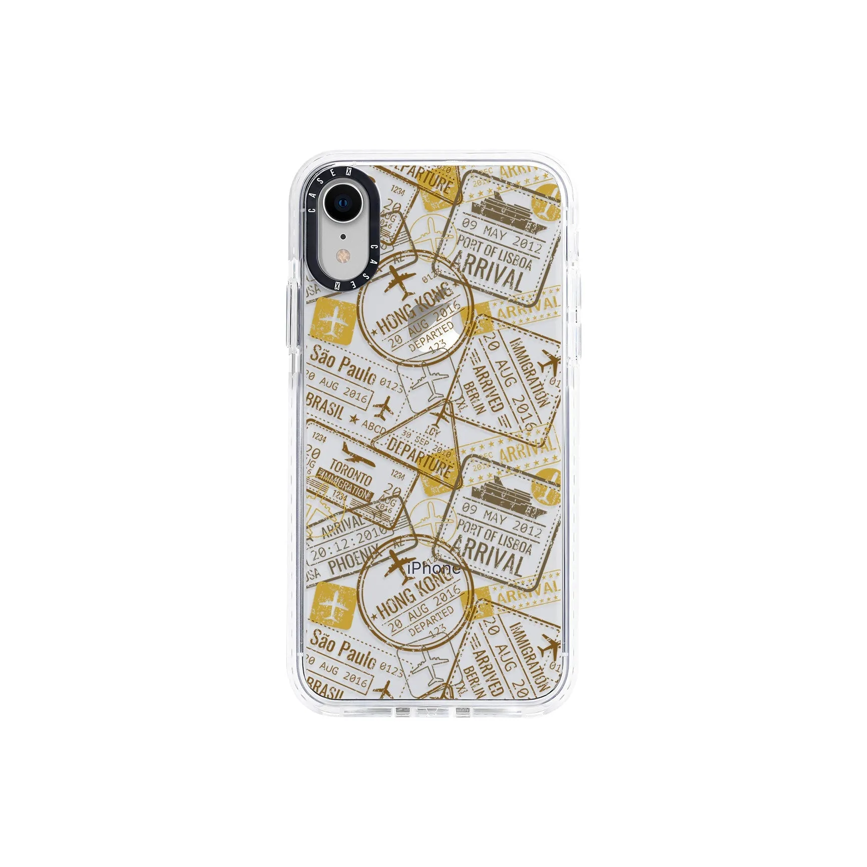 Yellow Travel Stamps