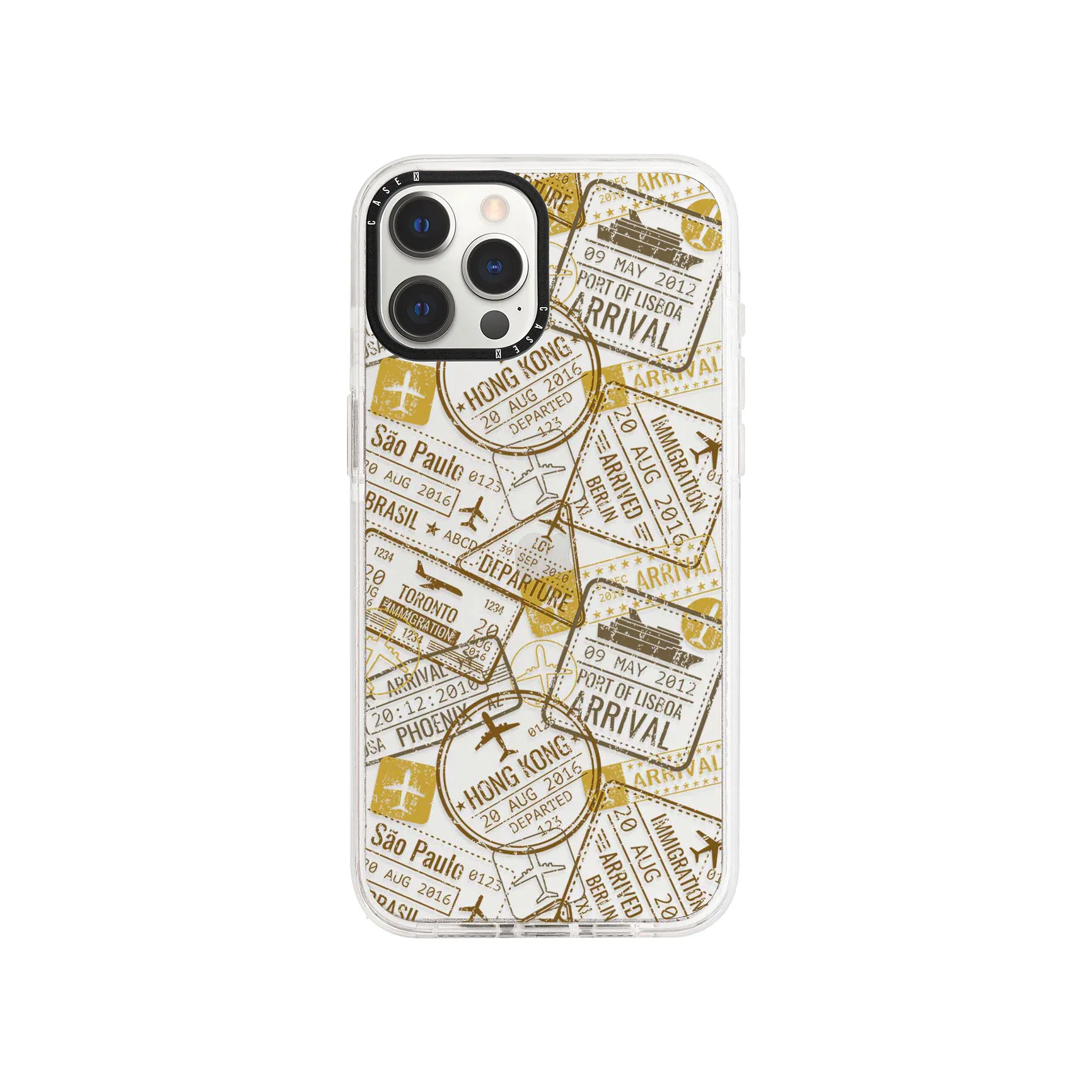 Yellow Travel Stamps
