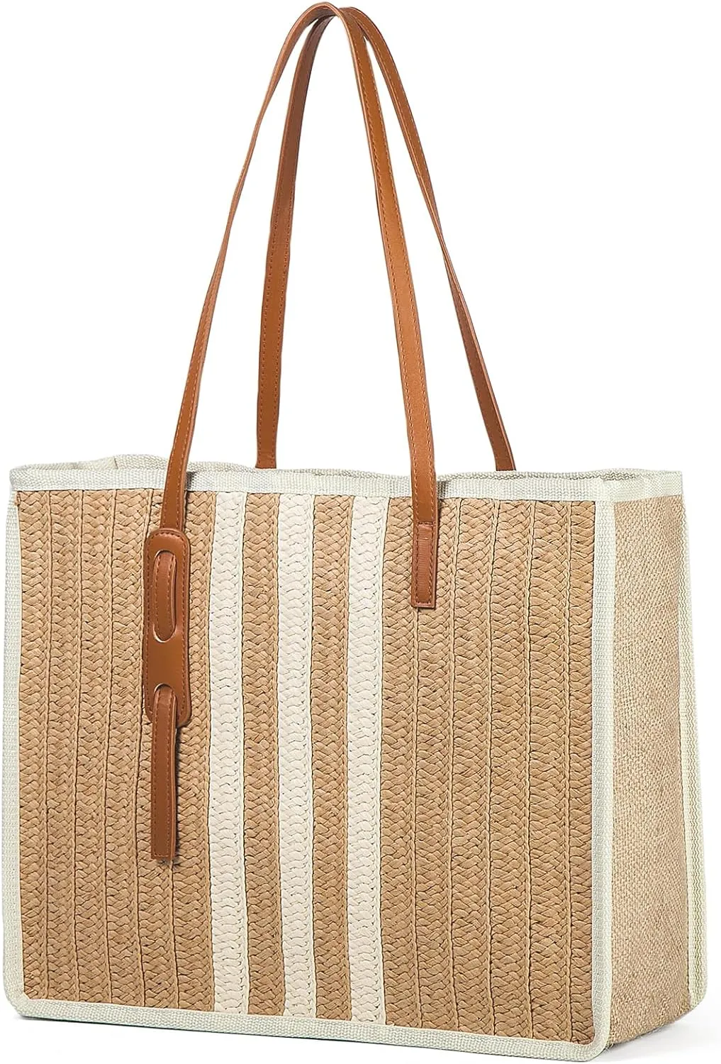 YIKOEE Large Straw Tote Bag: Summer Straw Handbags for Vacation