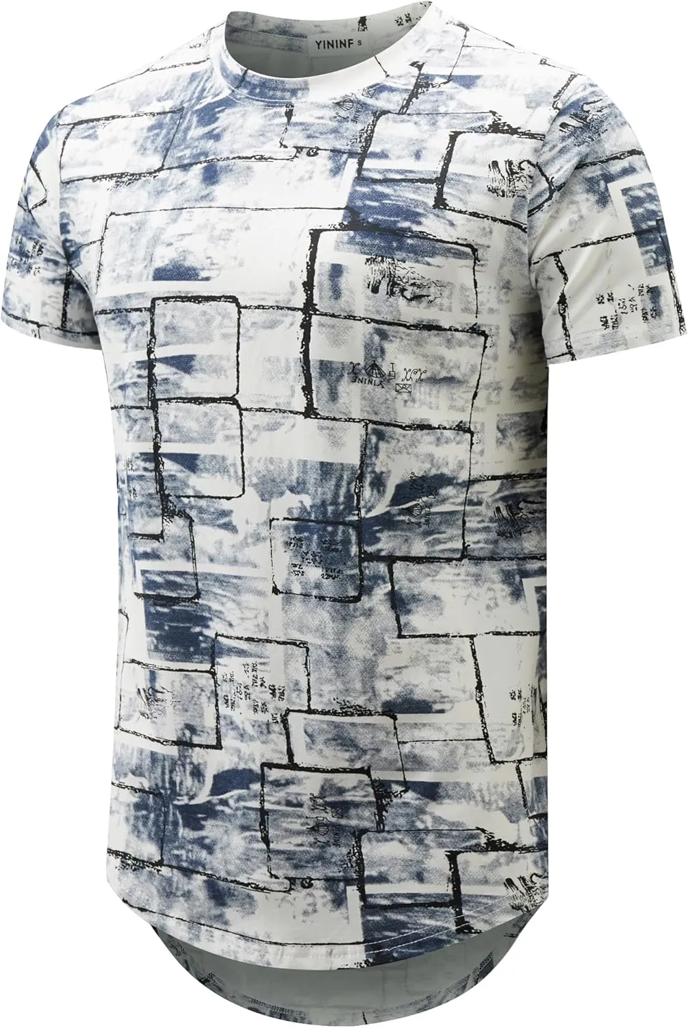 YININF Mens Hipster Hip Hop Short Sleeve Print T-Shirt Shirts Men