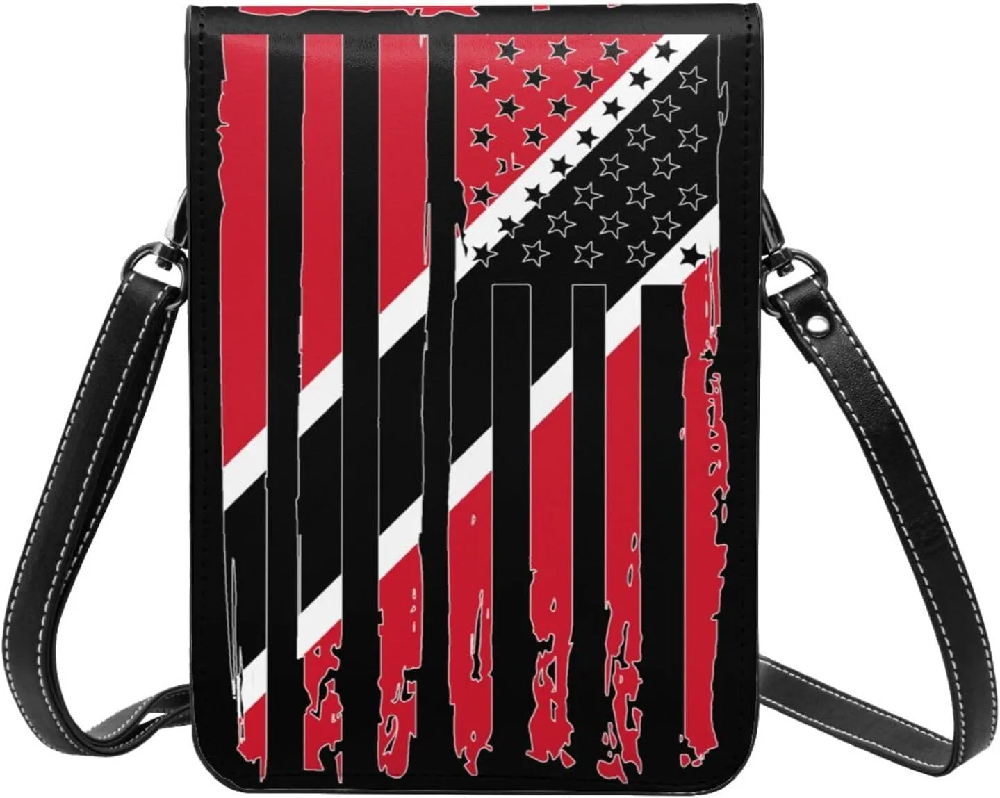 Zimbabwe Zimbabwean America Flag Striped Patterns Small Crossbody Purse Cell Phone Bag for Women