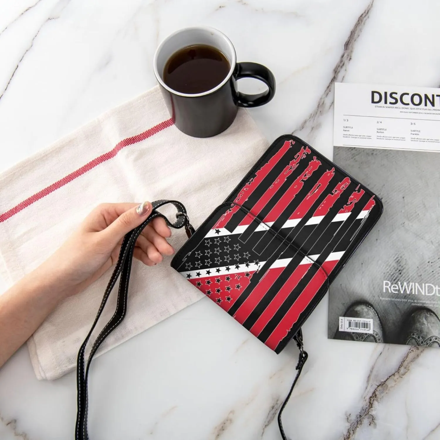 Zimbabwe Zimbabwean America Flag Striped Patterns Small Crossbody Purse Cell Phone Bag for Women